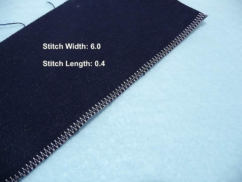 Denim stitch specifications