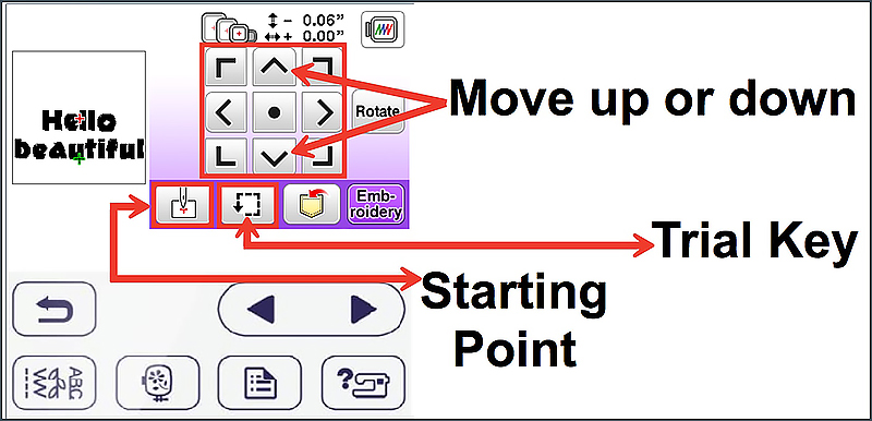 up and down keys