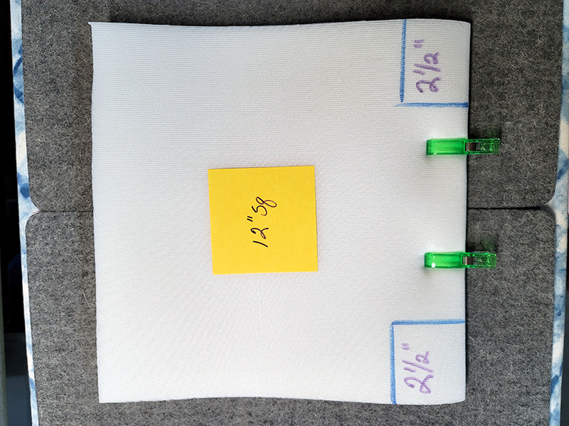 draw template on lining