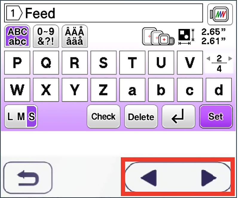 type text