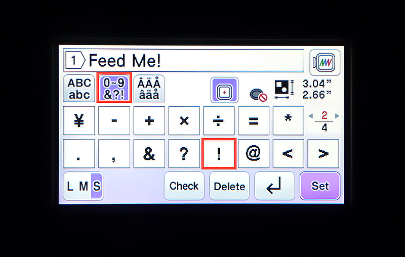 exclamation button