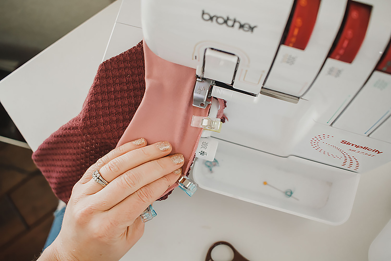 stitch cuff to sleeve