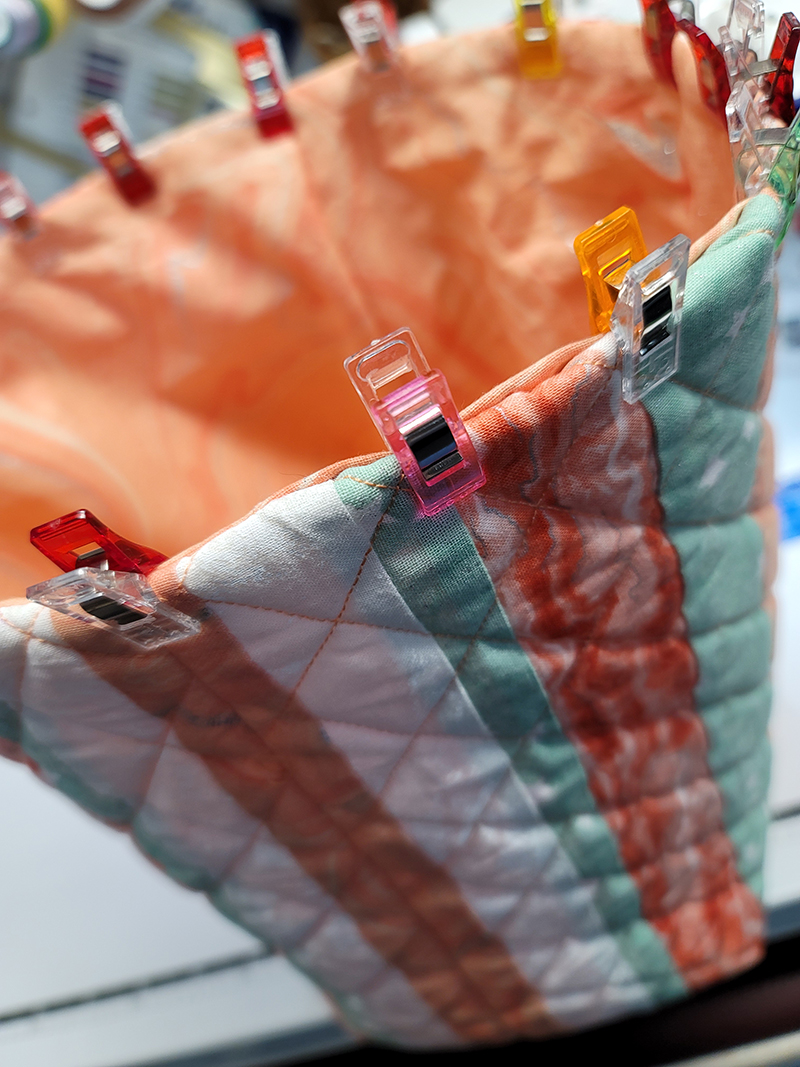 topstitch top edge