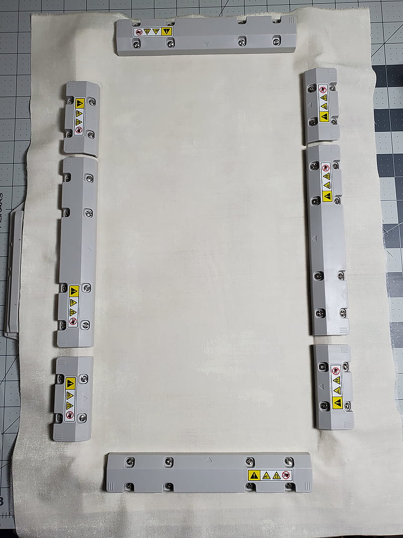 hoop stabilizer in frame