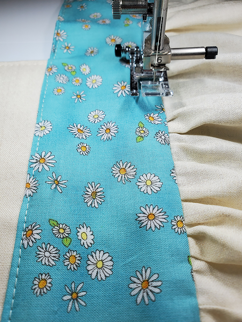 topstitch waistband