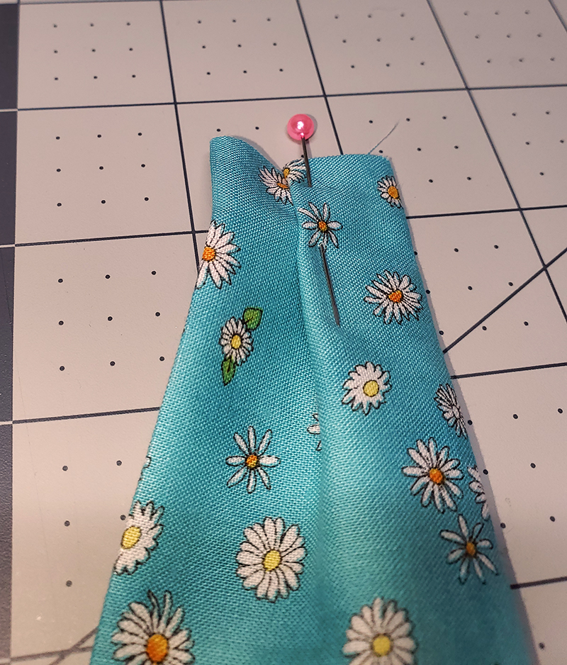 fold a pleat and pin