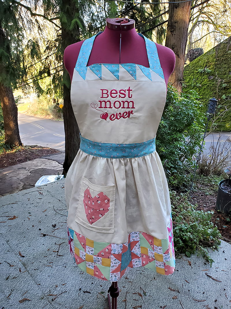 completed apron