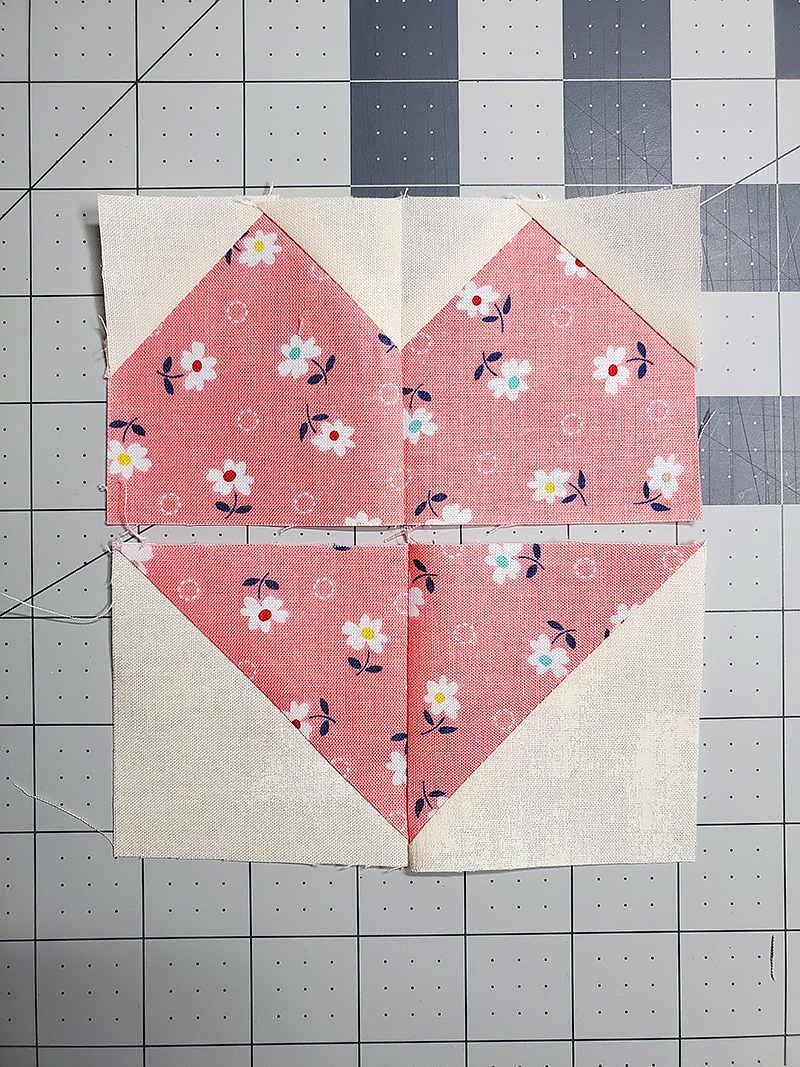 sew adjacent squares