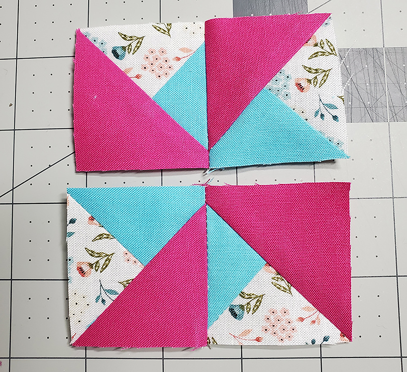 stitch adjacent units from step 2