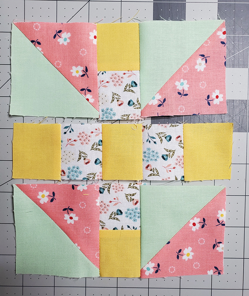 stitch steps 2 and 4 together