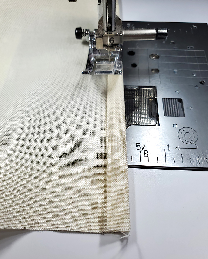 stitch folded edge