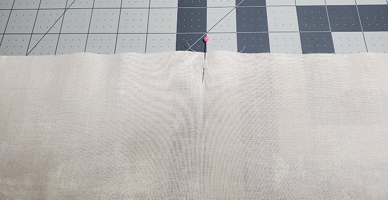 Pin in center of piece C