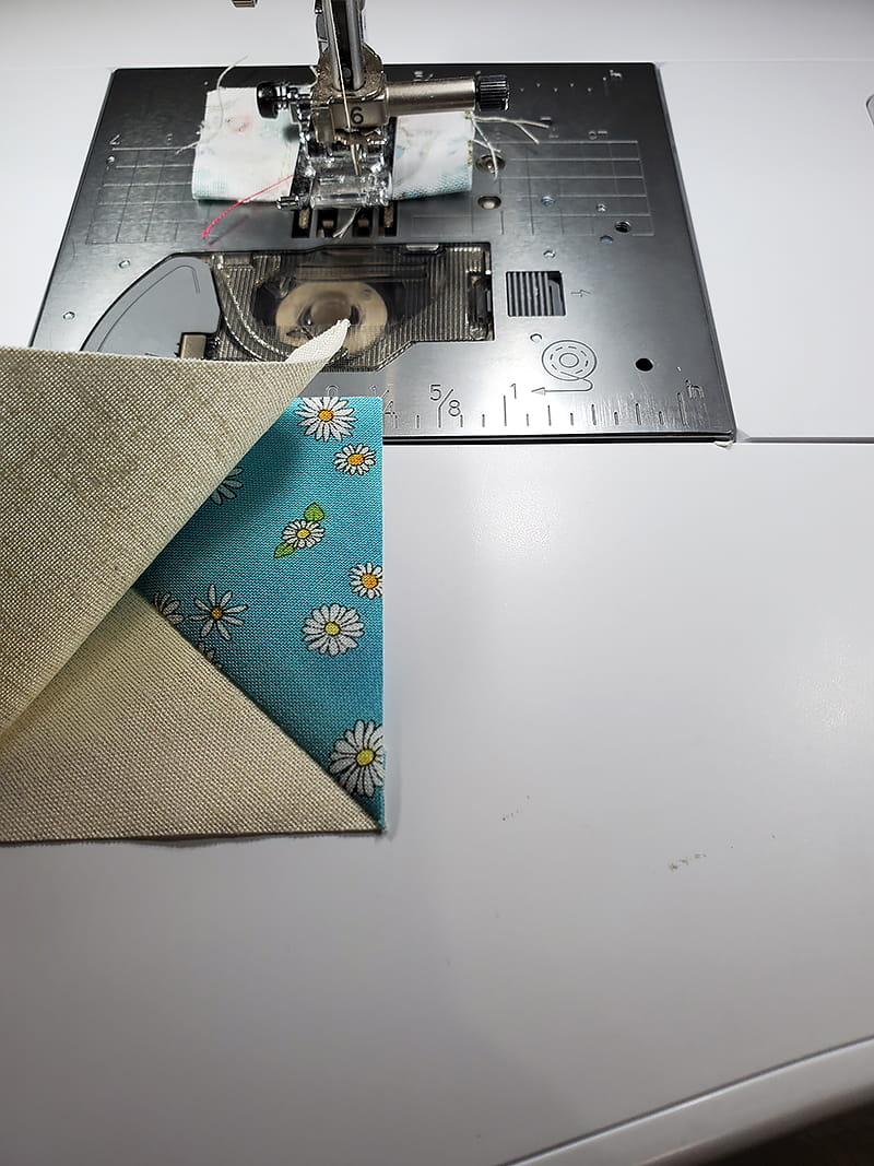 sew 6 triangles together