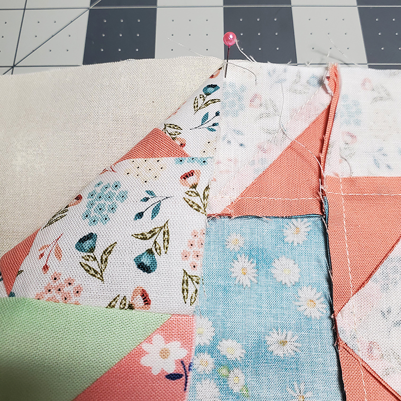 pin piece C to block