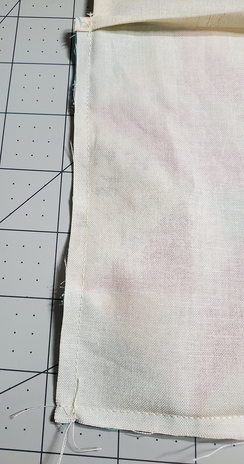 stitch sides and bottom