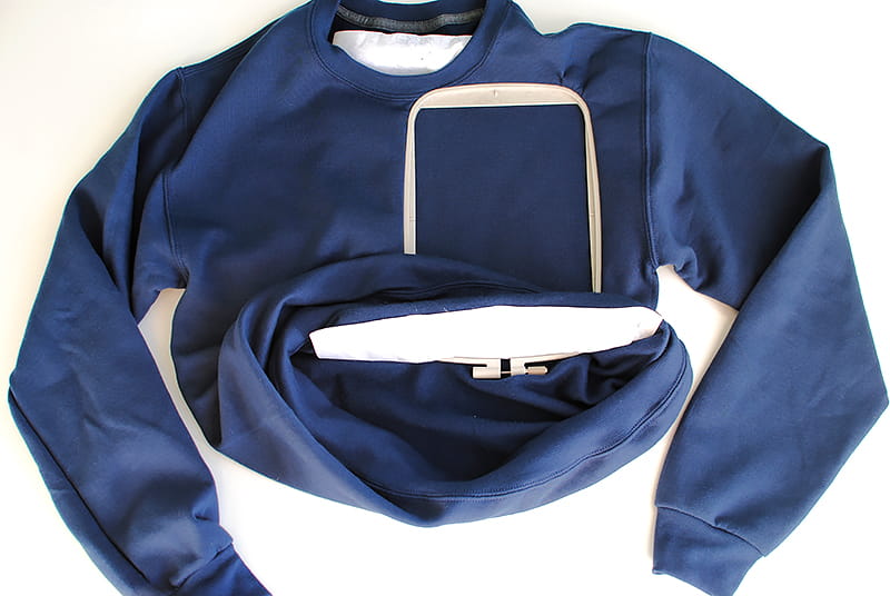 Sweatshirt in hoop