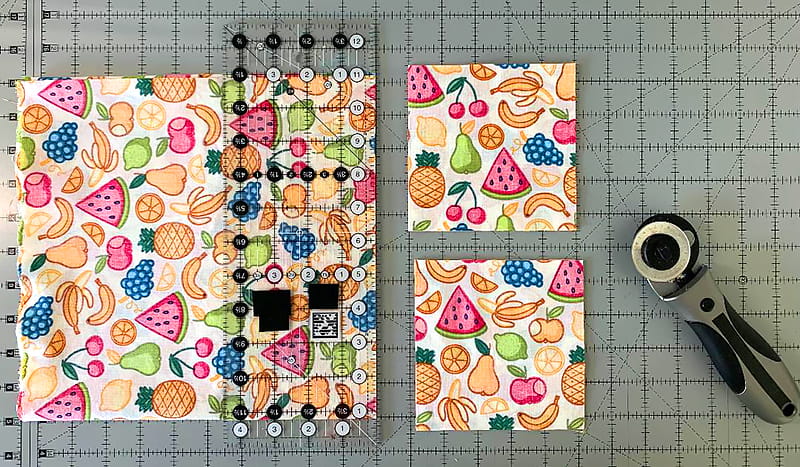 Cut fruit design fabric