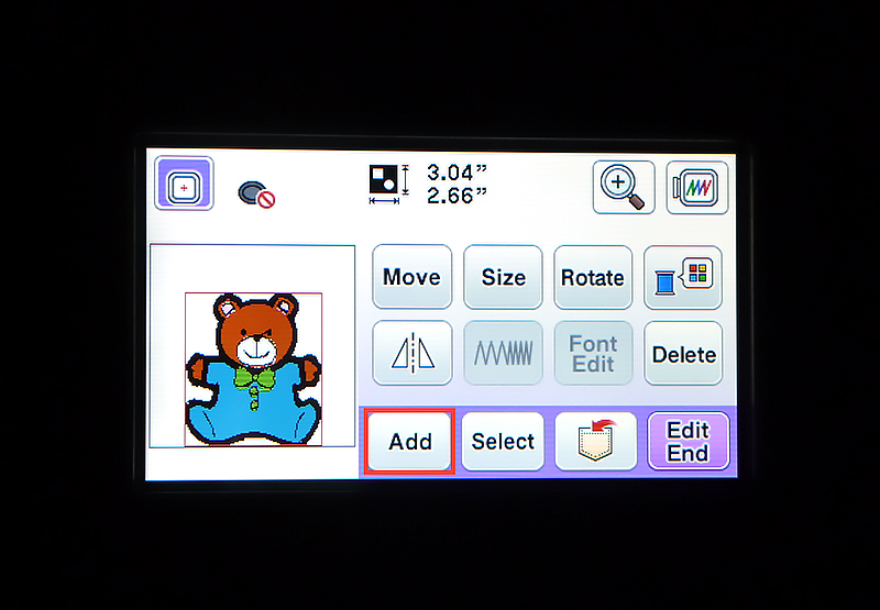 add button