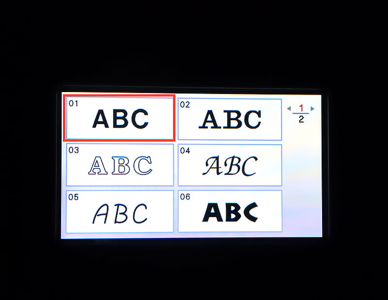 font options