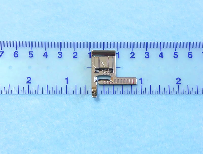 Brother stitch guide foot centering with ruler