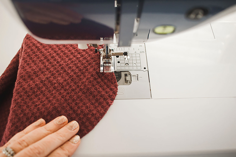 sew shoulder cap